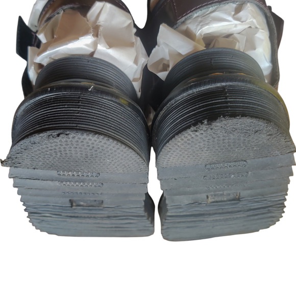 Dr. Martens Burgundy Strappy Sandals - Picture 10 of 11